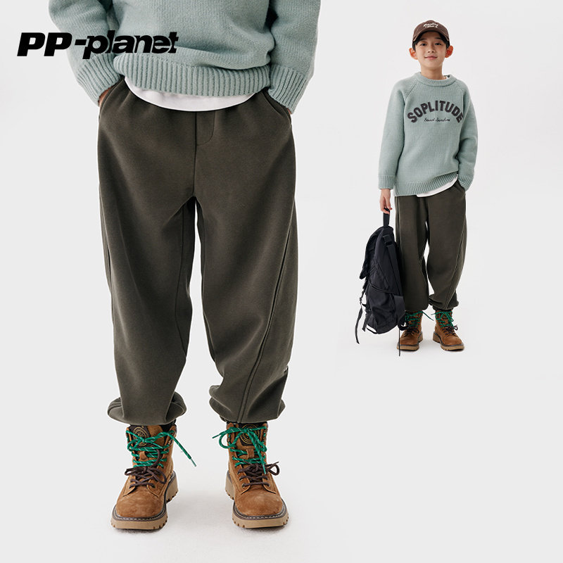 PP星球男童裤子加绒休闲冬新款儿童百搭卫裤中大童束脚运动裤,童装/婴儿装/亲子装,裤子,淘宝优惠券,粉丝福利购,淘宝优惠卷