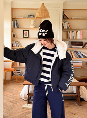 LEDIM WANG红标/双面穿双色面包羽绒服女鹅绒保暖外套25秋冬新款