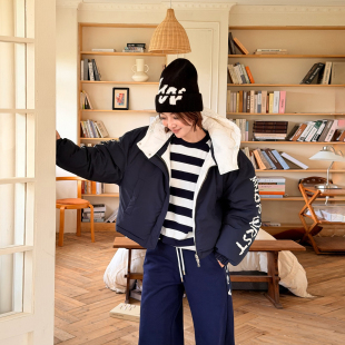 双面穿双色面包羽绒服女鹅绒保暖外套25秋冬新款 LEDIM WANG红标