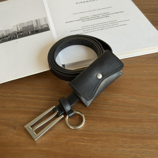 LEDIM WANG自由塑型结构腰包皮带女黑色穿搭配饰2026春夏新款