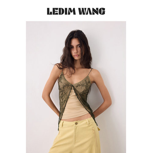 LEDIMWANG蕾丝外穿吊带背心