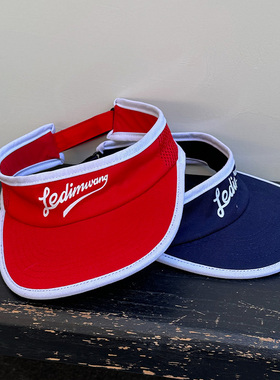 LEDIM WANG运动风遮阳帽女夏2025新款透气空心顶时尚洋气太阳帽子