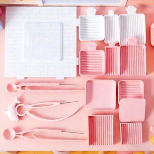 新款泡芙卷二代拼豆笔豆针笔拼豆铲拼豆镊子拼豆工具拼豆神器