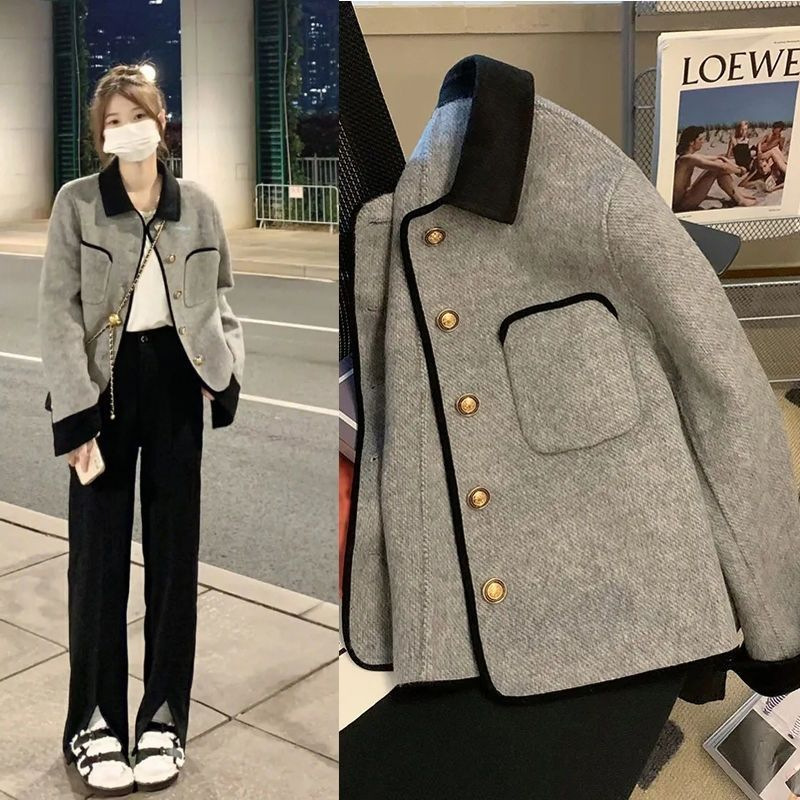秋冬新款女装新款双面大衣女