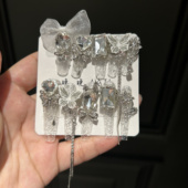 冰雪女王 新款 碎冰冰琉璃甲水波纹原创纯手工美甲重工穿戴指甲