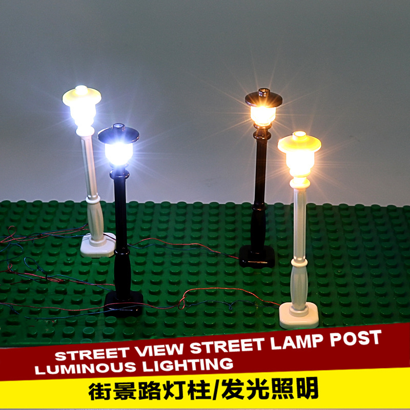 创意城市街景建筑道路灯柱装饰品
