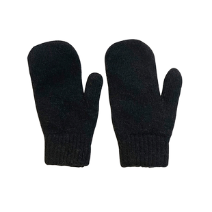 手套冬季女士新款加厚加绒纯色兔毛ins骑行防寒全包连指保暖时尚