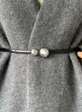 腰带女韩版时尚ins风装饰免打孔腰封配连衣裙收腰复古可调节皮带