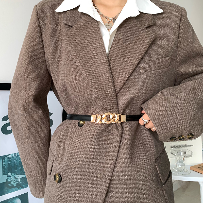 腰带配裙子大衣腰封西装皮带