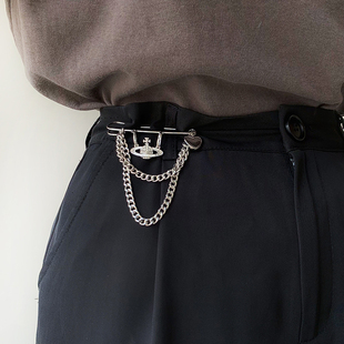 腰带女装 收紧收腰改小别针调节扣高级感百搭ins潮皮带 饰牛仔裤