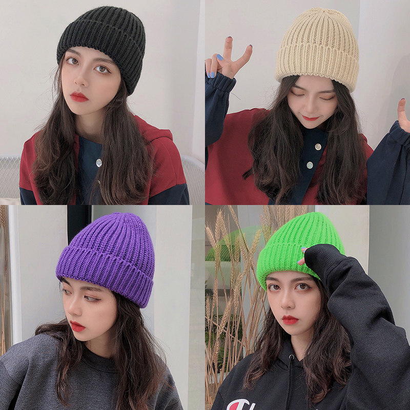 毛线帽男 纯色百搭时尚嘻哈街头绿色帽子女韩版潮复古潮ins针织帽,服饰配件/皮带/帽子/围巾,帽子,淘宝优惠券,粉丝福利购,淘宝优惠卷