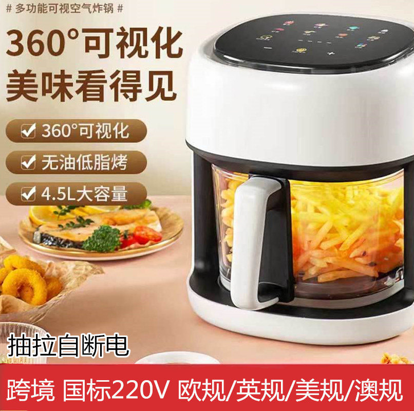 跨境110V空氣炸鍋全自動可視一體