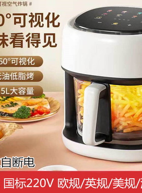 跨境110V空气炸锅全自动可视一体