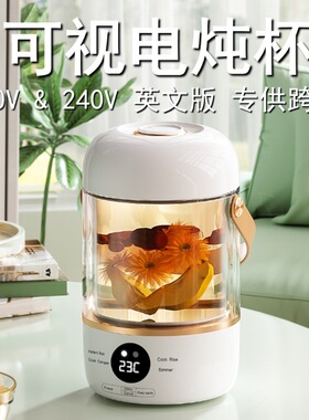 美规120V电炖杯汤粥花茶养生壶