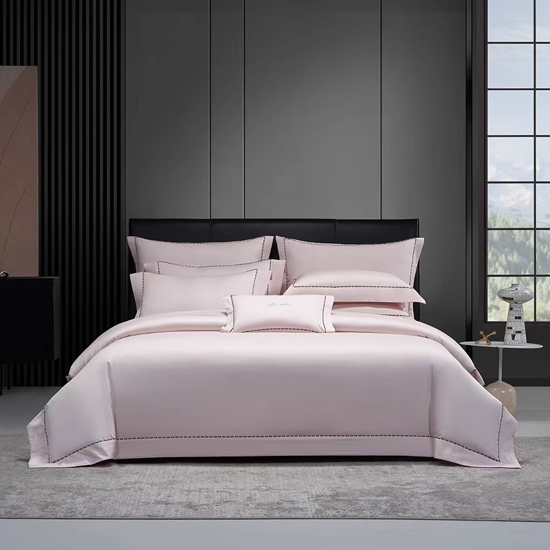 寐MINE2025新款100支埃及长绒棉四件套纯棉春夏轻奢高级套件 天域