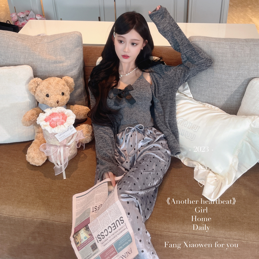 方潇文原创波点简约家居服