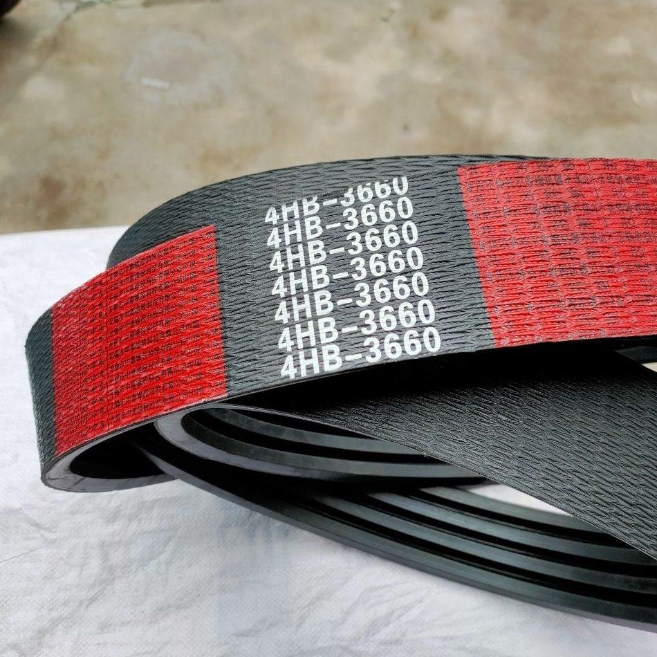 三角带4HB3660 4HB3670 4HB3680沃得巨明收割机四联带中良红标带