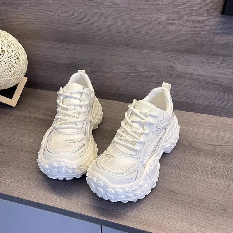 老爹鞋女款2025夏季新款增高小个子榴莲底百搭休闲运动鞋女