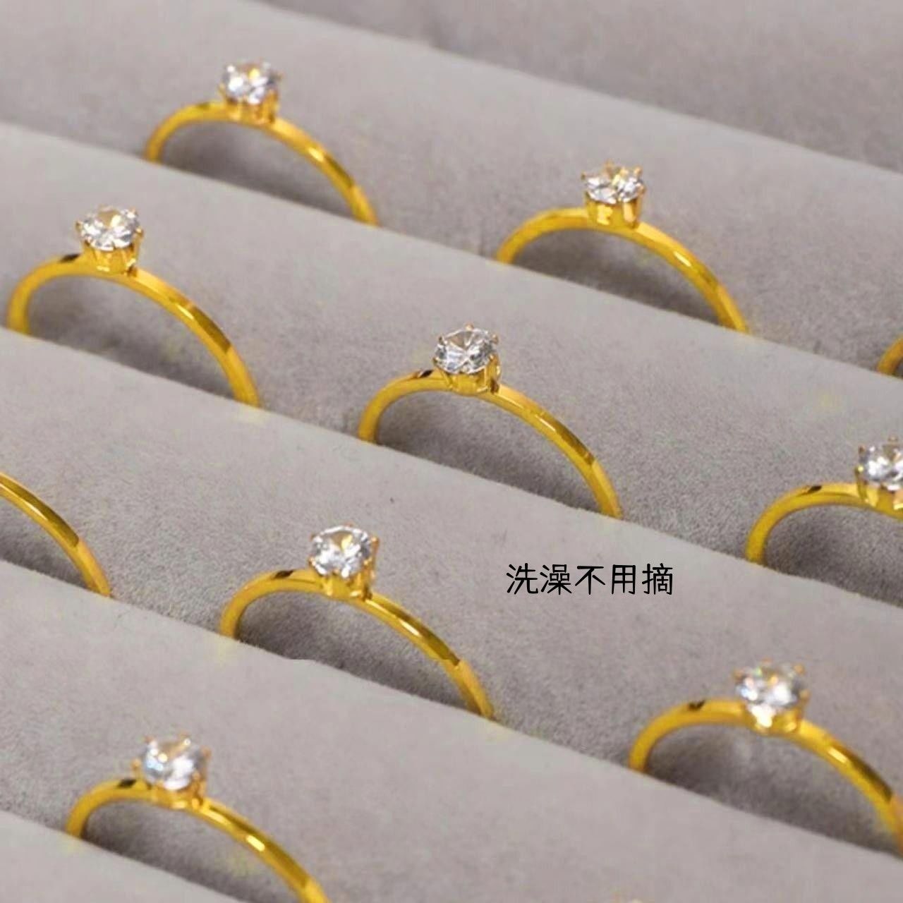 皇冠六爪戒指钛钢保色不过敏情侣