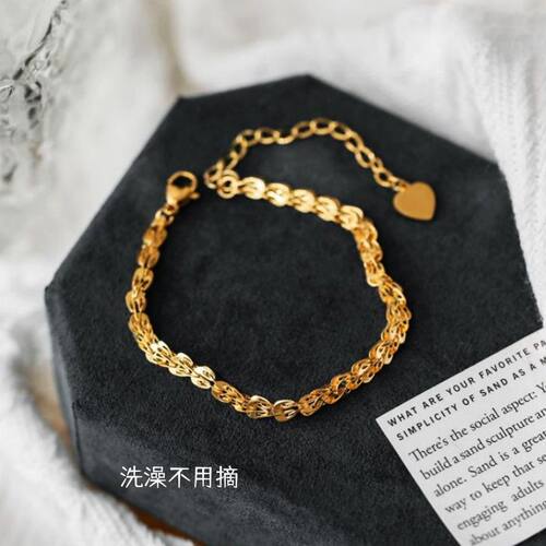 【钛钢不掉色】轻奢高级保色中国风古典凤尾吉祥福瑞福气手链手饰