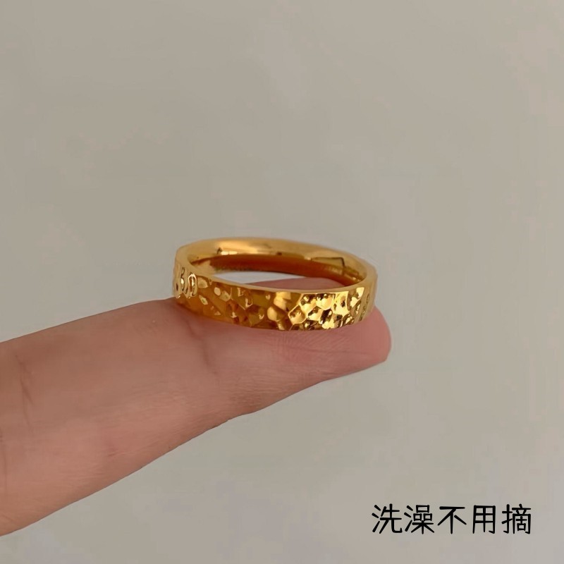 女钛钢碎碎冰冰满天星情侣戒指