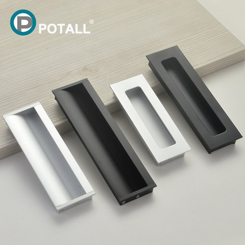 暗拉手嵌入式黑色隐形拉手移门