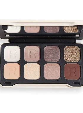 MakeupRevolution眼影8色哑光珠光大地色水泥灰ins超火平价学生款