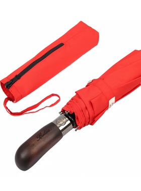 Balios雨伞英国雨伞实木自动雨伞男士折叠伞千鸟格女送礼现货顺丰