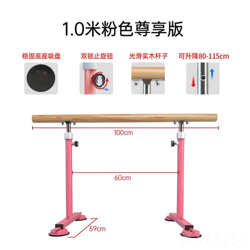 高档舞把杆家用移动式专业舞蹈室压腿杆蹈童跳儿舞舞杆蹈练功杆吸