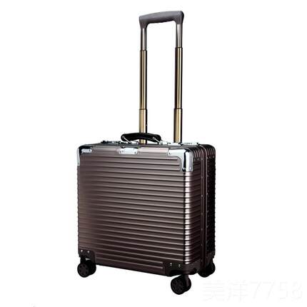 高档bkt全金属铝镁合金电脑出金差铝合拉箱杆包18寸登机箱箱行李