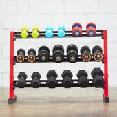 高档铃架垂直两层三层女子哑铃杠铃组合铃组存储家哑庭健身器哑材