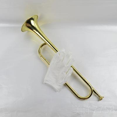 高档青号年号鼓号铜号学小号乐吹号小喇叭初号角道具小号学校鼓号