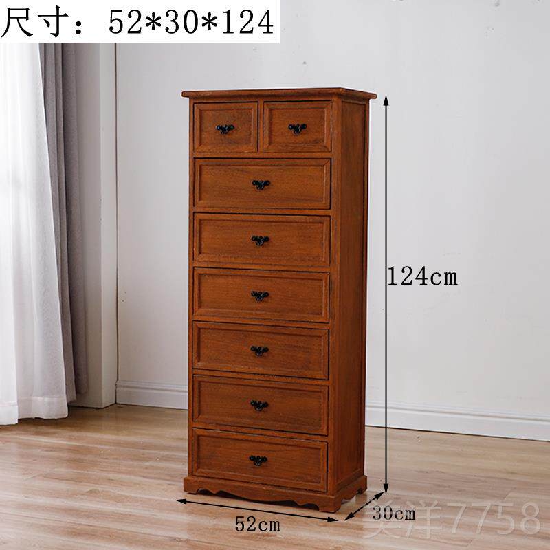 高档五斗柜实木高美式简约室卧床头柜收纳储小柜子特物价角柜客厅