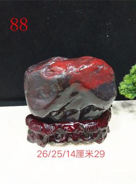 高档石桂林鸡血石奇石天然石头客厅玄关公办室乔迁送礼收藏摆原件