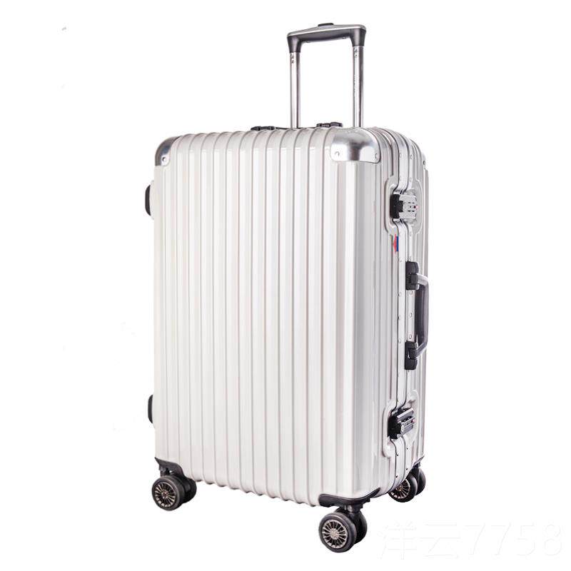 高档AMBASSADO大使箱包万向轮铝框拉杆R箱pc登箱02寸25寸镜面机行