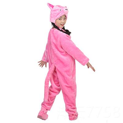 高档六一小猪表演服装幼儿园节目三只小猪子亲出舞服儿童蹈动物演