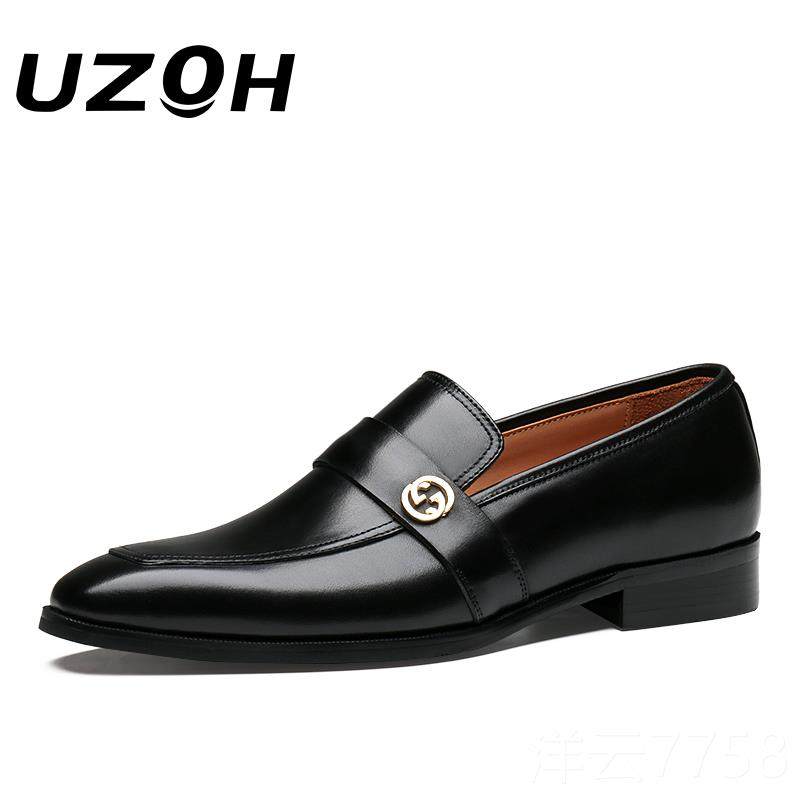 高档士脚真皮休闲皮鞋商男务正装男鞋尖英伦一蹬休闲鞋透气乐福鞋,流行男鞋,单鞋,淘宝优惠券,粉丝福利购,淘宝优惠卷