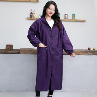 超长加长款罩成人女士长袖拉衣链防水裙羽绒服围护衣大男褂工