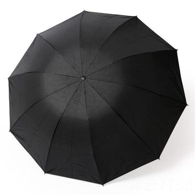 高档十骨加大固格子色丁布加晴厚防紫外线加遮阳三折伞加粗杆子雨