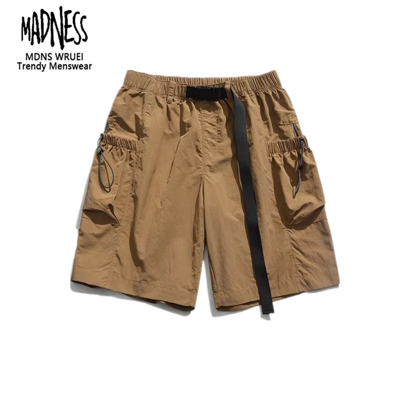 MADNESS MDNS WRUEI SHORTS余文乐潮牌工装短裤男百搭薄款五分裤