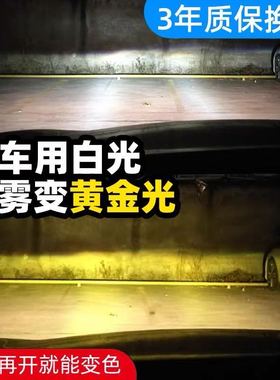 三色F2LED大灯12v24v车灯H1H3H4H7H11 灯泡汽车【新疆西藏专链】