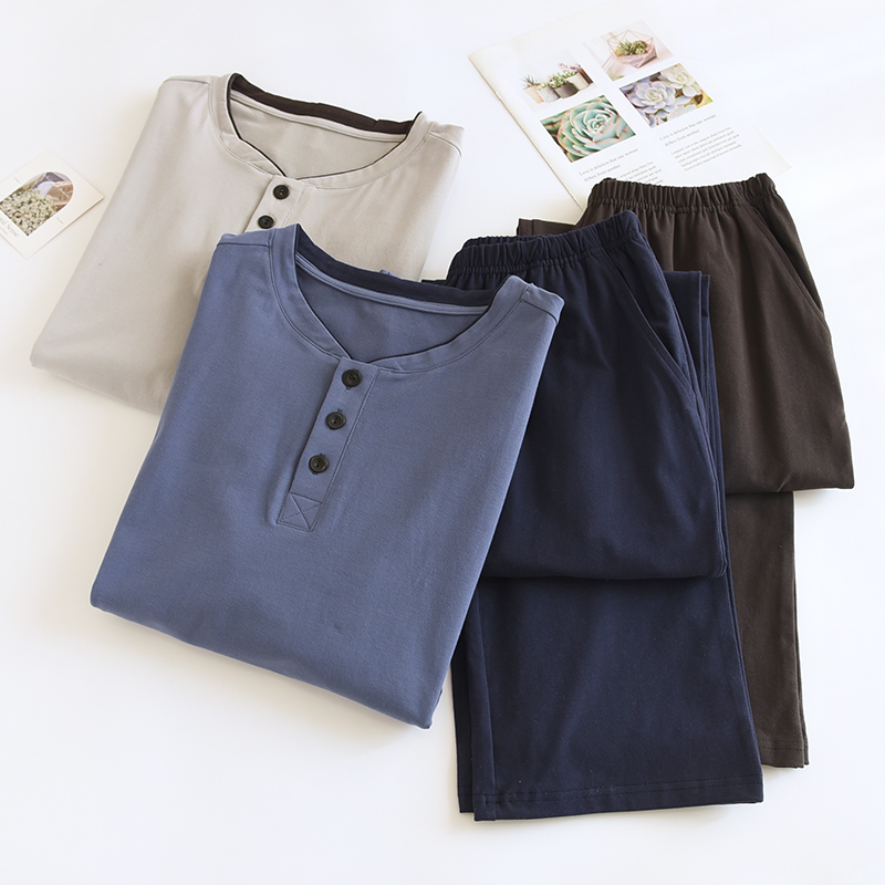 男士棉柔软舒适简约大方