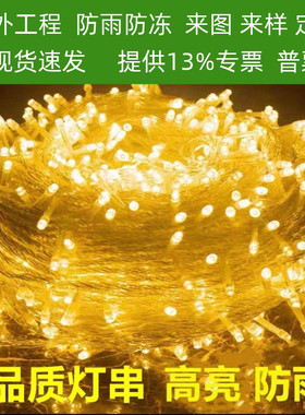 户外灯串满天星小彩灯商场街道节日装饰防水亮化工程星星灯氛围灯