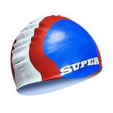 Силиконовая эластичная плавательная шапочка, водонепроницаемая наклейка для тренировок, модная шапка для плавания