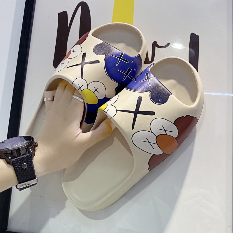 一字拖男款跨境大码新款防滑外穿厚底踩屎感情侣款沙滩鞋椰子拖鞋