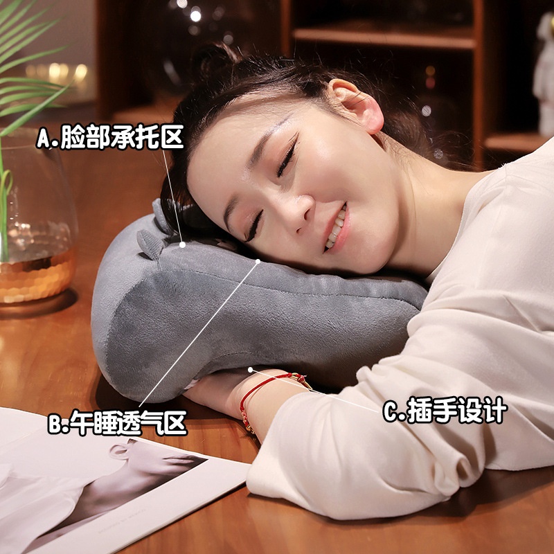 午睡枕办公室午睡小学生午休趴枕桌上儿童趴睡枕女生睡觉抱枕
