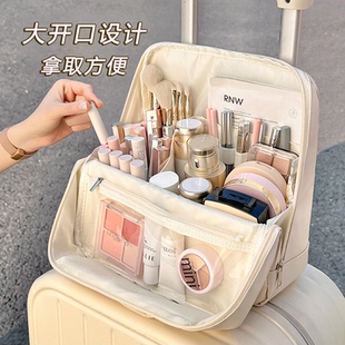 新款可立式化妆包女大容量便携式外出挂行李箱旅行手提分隔收纳包