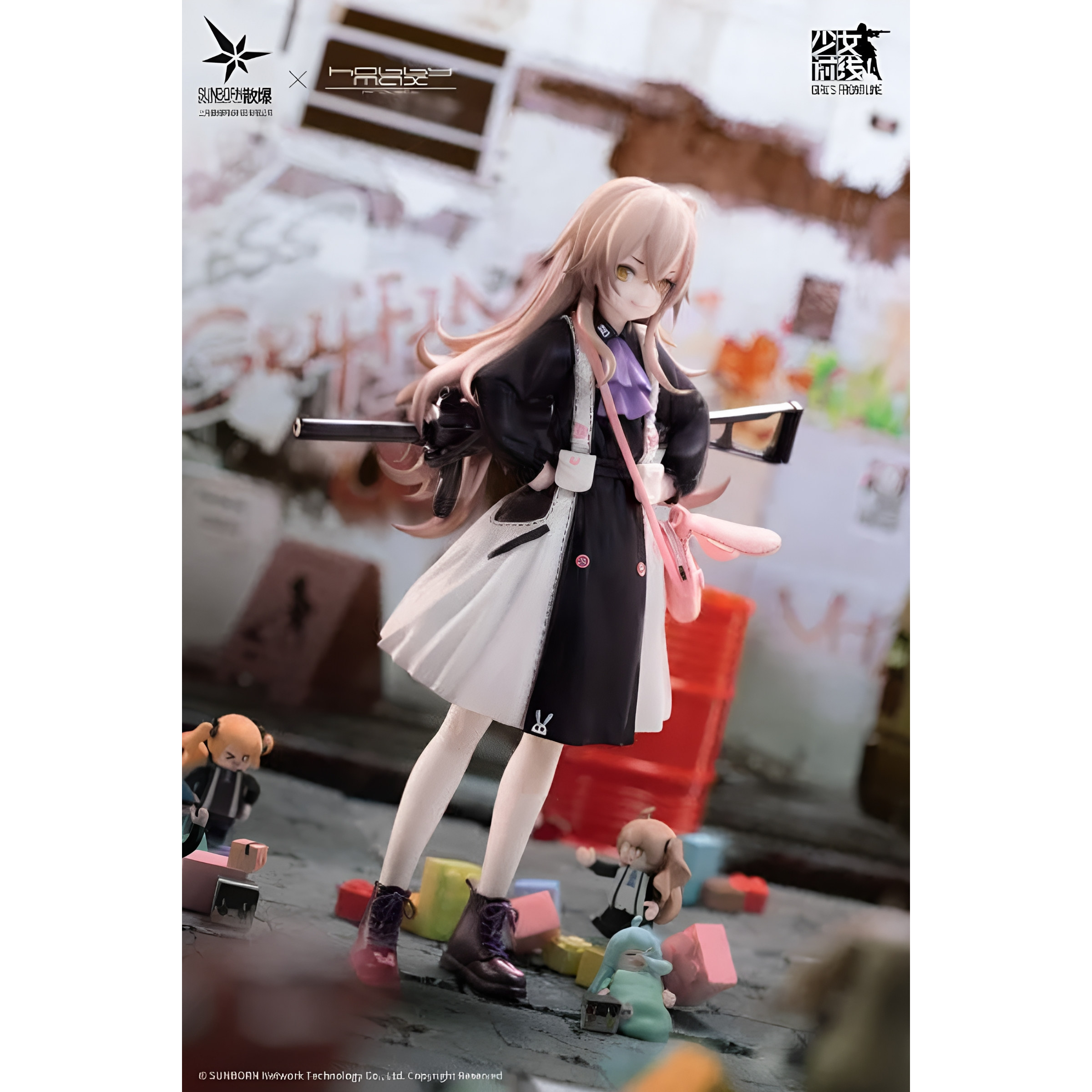 正版 现货HobbyMax 少女前线 UMP45 特工垂耳兔  1/7 手办