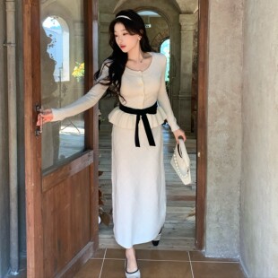 优雅设计感针织套装 温柔白月光法式 温莎之恋 陈六六CHENLIULIU