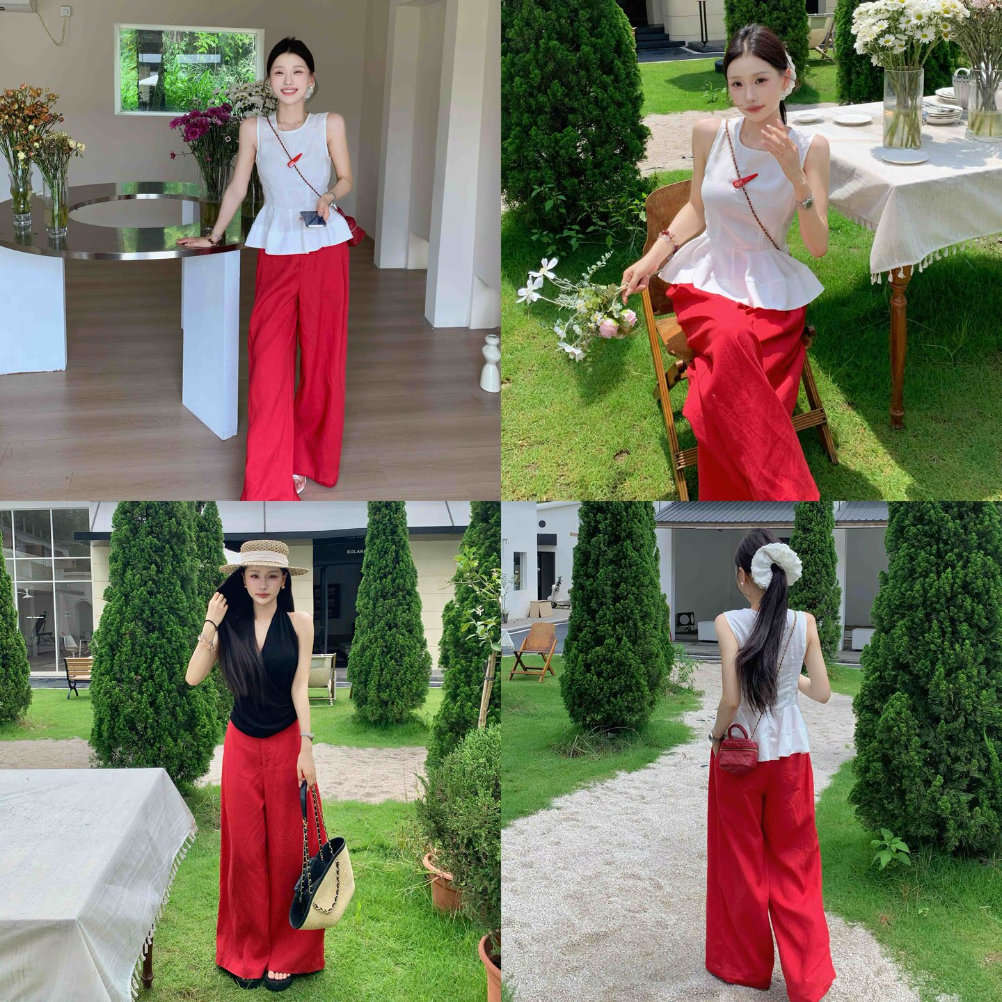陈六六【热恋夏日】天丝亚麻夏日明媚吸睛慵懒老钱风休闲阔腿裤